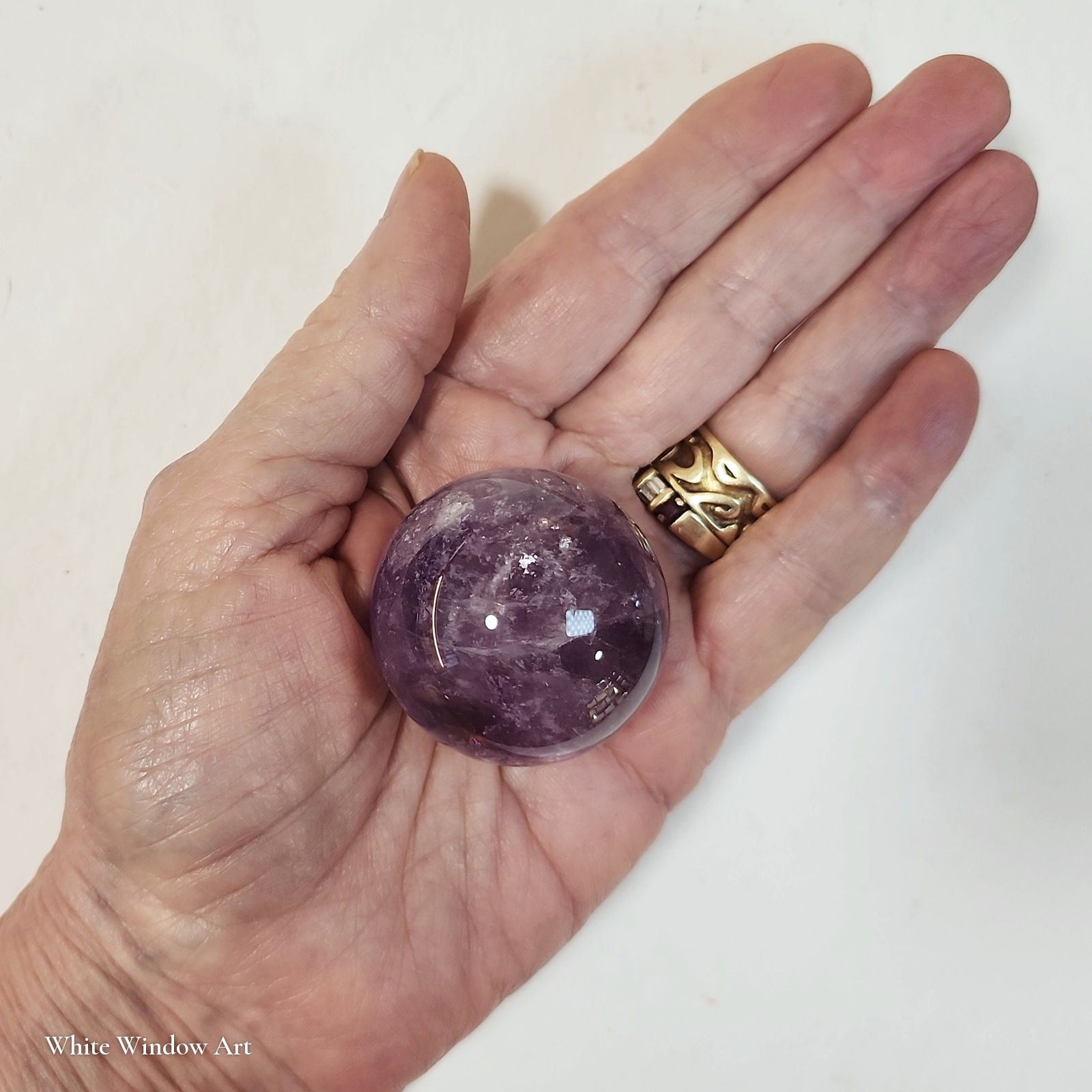 ספירת אמטיסט Amethyst מלוטשת