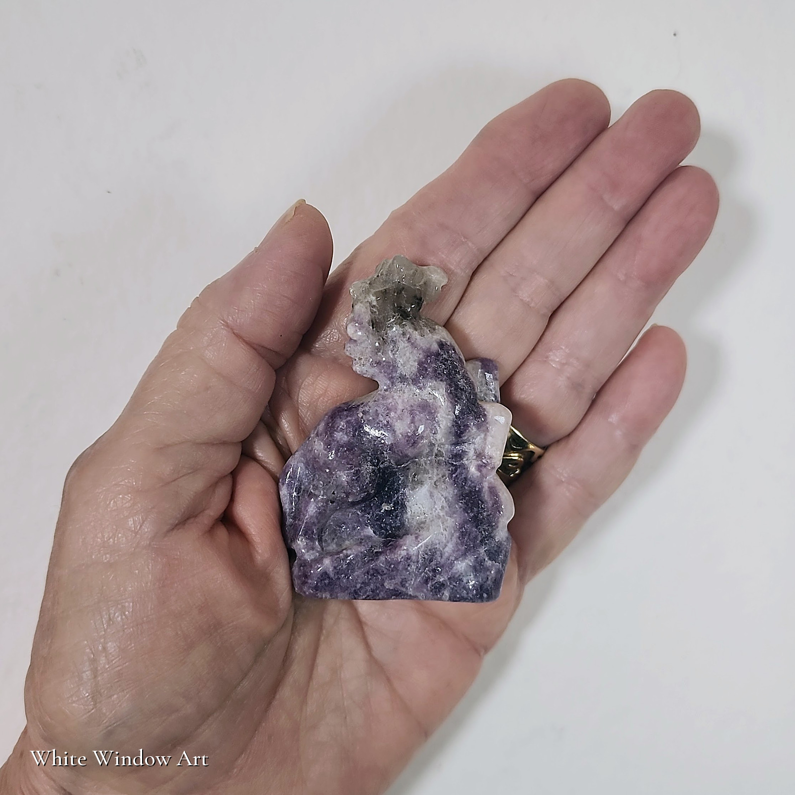 פסל סוס אמטיסט Amethyst מלוטש