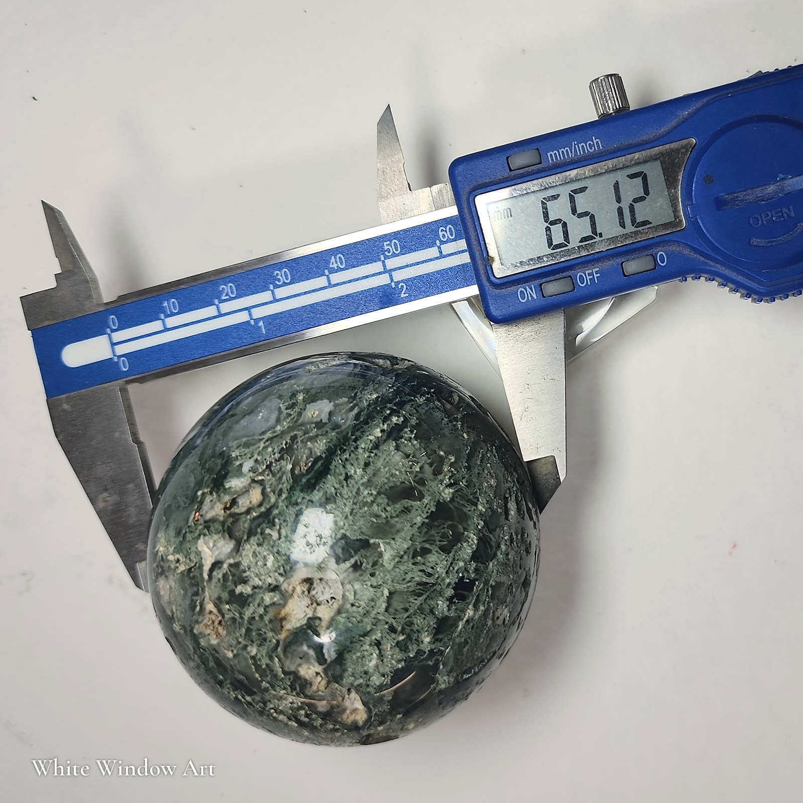 ספירת אגת טחב Moss Agate מלוטשת – תמונה 2