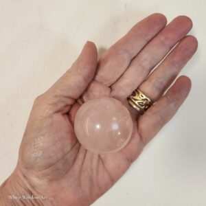 ספירת רוז קוורץ Rose Quartz מלוטשת